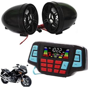 USB Bluetooth Waterproof Motorcycle Audio Radio Sound System Stereo Speakers MP3
