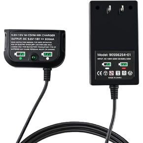 Replacement for 90556254-01 Charger Compatible with Black and Decker 9.6V/12V/14.4V/18V Ni-Cd&Ni-Mh Battery HPB18 A1718 244760-00 Firestorm FSB18 FS18FL HPB14 FSB14 HPB12 FS12B HPB96 FSB96