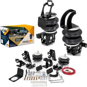 TORQUE Airbag Air Bag Suspension Kit for 2011-2016 Ford F250 F350 and 2011-2013 Ford F450 2WD 4WD F-250 F-350 Super Duty Rear Helper Bag Spring 5000 lbs (Replaces Firestone Ride Rite 2597) (TR2597)