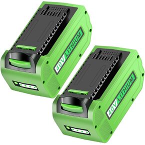 40V Lithium Battery for Greenworks: 40 Volt 6.0Ah 29472 29462 2901319 25302 24322 Battery Replacement for Greenworks 40V G-MAX Lawn Mower - 6Ah 2 Pack