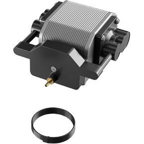 Longer Air Assist kit for RAY5 10W/20W, Large Airflow, Adjustable Airflow of 10-30L/min, for CNC Cutting and Laser Engraving, Remove Smoke and Dust Protect Laser Lens Low Noise
