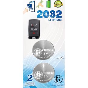 Key FOB Battery for Land Rover Range Rover fits 2018-2021 Discovery Defender Sport Evoque and Jaguar XJ XF F-Type F-Pace,FCC ID: KOBJXF18A (2 Pack CR2032)