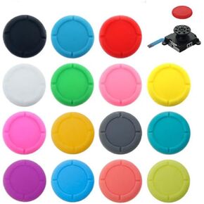 2PCS 3D Analog Joystick Cover Thumb Stick Cap Button Module for Switch NS/Switch Lite Joycon (White)