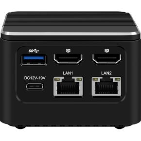 Mini PC N100 4C/4T,16GB LPDDR5 512GB SSD Micro PC,4K Triple Screen Display,2 LAN 2.5GbE with WiFi6&BT5.2,Mini Desktop Computer Win11 Pro