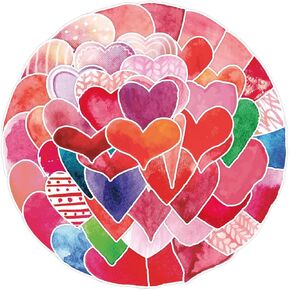 Love Stickers 50Pcs Laptop Stickers Aesthetic,Girl's Love Waterproof Stickers,Luggage Bike Bumper Skateboard Computer Scrapbook Car Cup Decals Pack,Water Bottles Stickers for Kids Teens