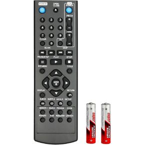 COV33662806 DVD Player Remote Control Compatible with LG DVD Player DP132H DP132HE DVX162 DVX172 DVX289H DP520H DP521H DP522H DP527H DK785 DV341S DV341 Replacement Controller with Batteries
