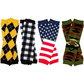 juDanzy Baby Boys Preppy 4 Pack of Leg Warmers