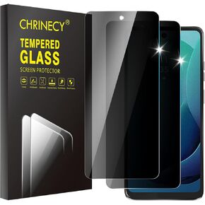 [4 Pack 2 Pack Privacy Screen Protector for Motorola Moto G stylus 5G 2024 with 2 Pack Camera Lens Protector, 9H Hardness Tempered Glass Screen Protector, Anti Spy