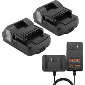 Shentec 2-Pack 3.0Ah 18V Battery Compatible with Hitachi 339782 BSL1830C BSL1815X BSL1815S BSL1830 330139 330557, Lithium-Ion Slide Style Battery (18V Battery Charger Include)