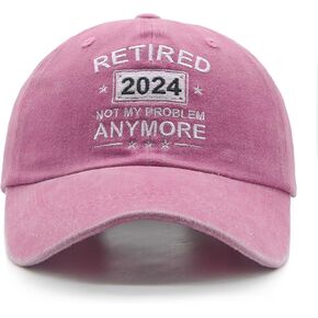 Retirement Gifts for Men Women Adjustable Embroidered Retired Hat Embroidered Baseball Cap
