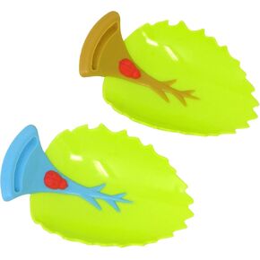 Honbay 2PCS Leaf Faucet Extender Sink Handle Extender Safe and Fun Hand-Washing Solution for Children
