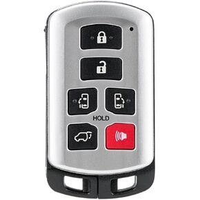 Remote Smart Remote Key Fob Replacement Compatible with Toyota Sienna 2011 2012 2013 2014 2015 2016 2017 2018 2019 2020 Keyless Entry Remote Control 6 Buttons 314.3MHZ ID74 HYQ14ADR 89904-08010