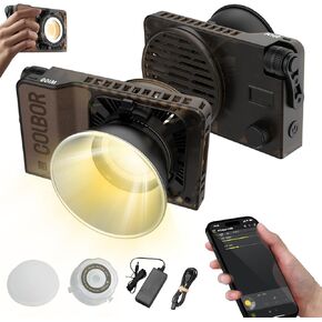 COLBOR W100 Pocket LED Video Light 100W Photography Fill Light 2700K-6500K Dimmable APP Control for Vlog Live Streaming Video Recording