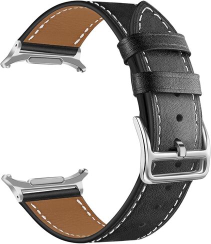 سوار TRUMiRR لساعة Galaxy Watch Ultra 47 مم للرجال والنساء، حزام ساعة جلدي بنقرة واحدة بدون فجوة لساعة Samsung Galaxy Watch Ultra 47 مم (2024) in Kuwait