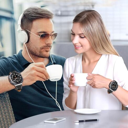 سوار TRUMiRR لساعة Galaxy Watch Ultra 47 مم للرجال والنساء، حزام ساعة جلدي بنقرة واحدة بدون فجوة لساعة Samsung Galaxy Watch Ultra 47 مم (2024) in Kuwait