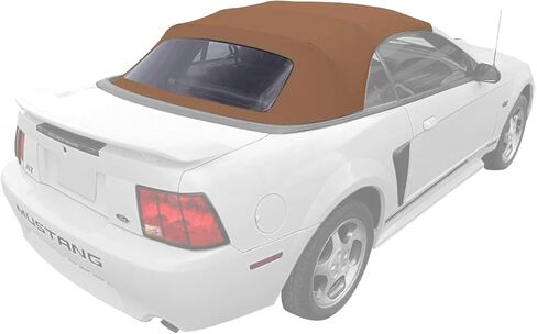 Sierra Auto Tops بديل علوي قابل للتحويل لسيارة Ford Mustang 1994-2004، قماش شراعي فينيل، سرج، نافذة بلاستيكية in Kuwait