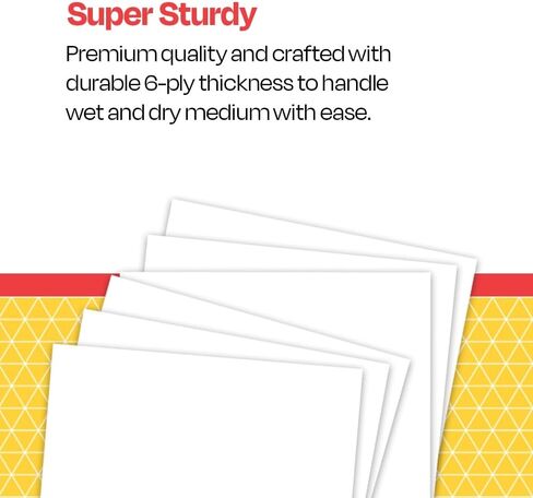 School Smart 1485754 Railroad Board, 6-ply Thickness, 22" x 28", White (Pack of 100) & Sax Versatemp Tempera Paints, Assorted Fluorescent Colors, Set of 6-1440727 in Saudi Arabia