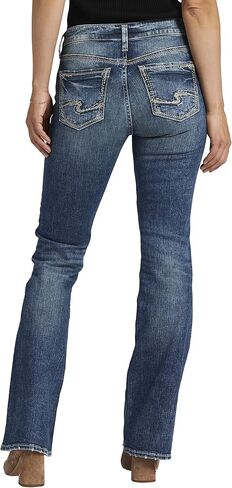 Silver Jeans Co. Women's Suki Mid Rise Curvy Fit Bootcut Jeans, Med Wash CVS383 in Saudi Arabia