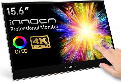 INNOCN 15.6 inch OLED 4K Portable Monitor USB Type C External Monitor for Laptop PC Mac Tablet PS4 Xbox Switch in Kuwait