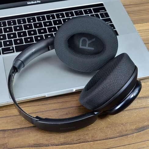 Adhiper Replacement Ear Pads for Anker Soundcore Space Q45 Headphones, Q45 Memory Foam & Mesh Fabric Headphone Earpads, Wear Comfortable Headphone Pads/Headphone Pads Replacement(Black) in Saudi Arabia