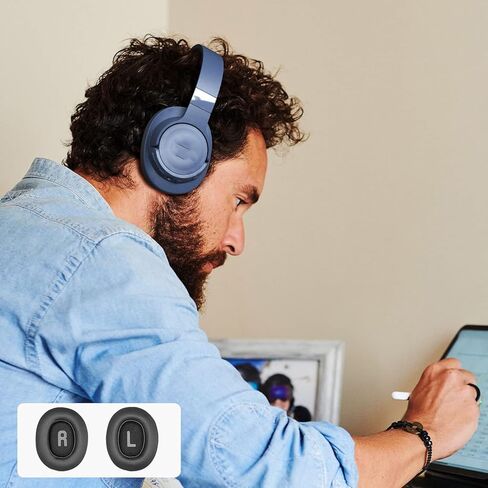 وسائد أذن بديلة لسماعات JBL Tune 700BT/Tune 710BT/Tune 720BT/Tune 750BT/Tune 750BTNC/Tune 760NC/Tune 770NC، وسائد الأذن، وأغطية الأذن لسماعات الرأس - أسود in Kuwait