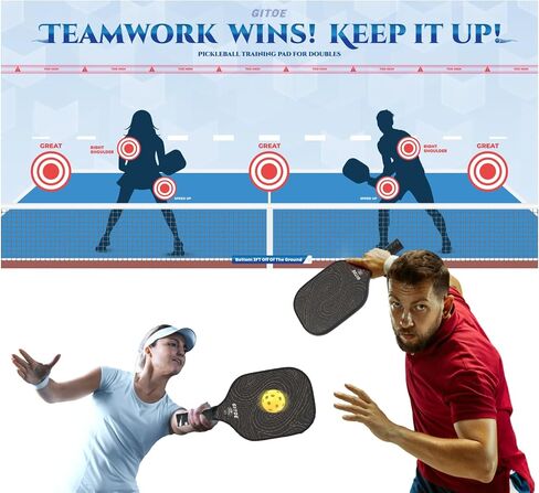 Pickleball Practice Rebounder, Beginner-Friendly Pickleball Training Pad Equipment to Quickly Improve Your Forehands, Dink Shots and Volleys, 4 * 4 FT in Saudi Arabia