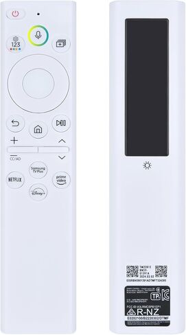BN59-01391A Solar Voice Replacement Remote for Samsung Frame TV Remote with Bluetooth Rechargeable Solar Cell, Compatible with Samsung 2021-2023 Neo LED Smart 4K Ultra HD TV, 4 Shortcut Buttons, White in Saudi Arabia