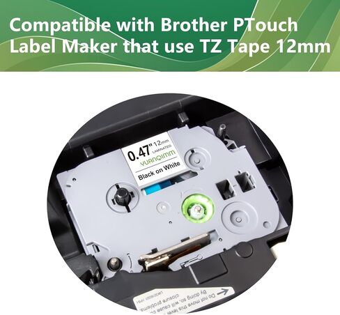 TZe-S231 12mm TZ Tape Compatible with Brother TZeS231 TZ-S231 TZS231 Extra Strength Adhesive 0.47" Laminated White Tape for Ptouch PT D400 D600, Black on White, 1/2'' x 26.2ft, 3 Pack in Saudi Arabia