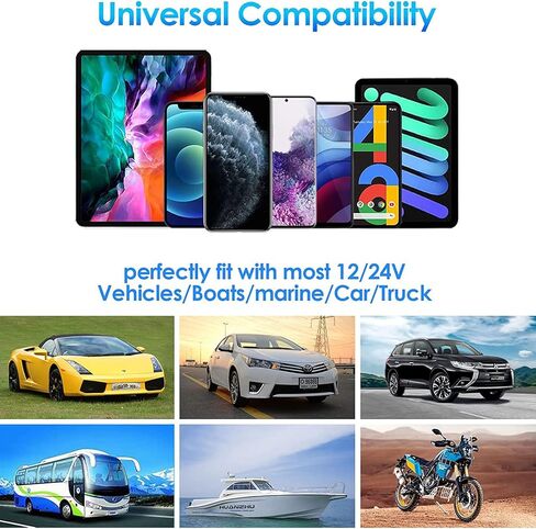 QC3.0 USB A Charger Socket for Car, LOKEKE Waterproof 45W PD USB Type C & QC3.0 Quick Charger Power Charging Socket Outlet Adapter Port for Marine Boat RV Boat in Kuwait