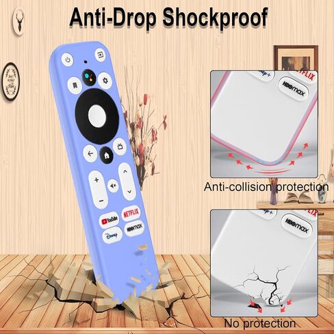 2 Pack Luminous Remote Cover Compatible with Onn Android TV 4K UHD Stick TV Box 100024646 100026240 Remote Controller, Lightweight Anti-Slip Skin-Friendly Silicone Skin Sleeve in Saudi Arabia
