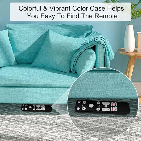 2 Pack Luminous Remote Cover Compatible with Onn Android TV 4K UHD Stick TV Box 100024646 100026240 Remote Controller, Lightweight Anti-Slip Skin-Friendly Silicone Skin Sleeve in Saudi Arabia