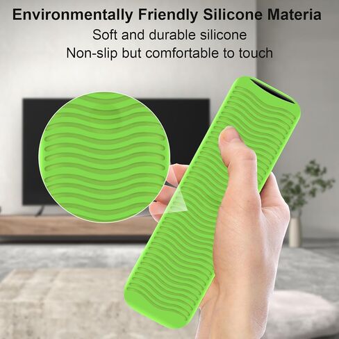 2 Pack Luminous Remote Cover Compatible with Onn Android TV 4K UHD Stick TV Box 100024646 100026240 Remote Controller, Lightweight Anti-Slip Skin-Friendly Silicone Skin Sleeve in Saudi Arabia