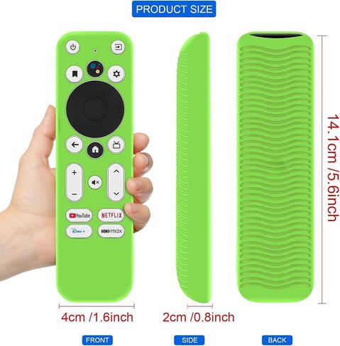 2 Pack Luminous Remote Cover Compatible with Onn Android TV 4K UHD Stick TV Box 100024646 100026240 Remote Controller, Lightweight Anti-Slip Skin-Friendly Silicone Skin Sleeve in Saudi Arabia