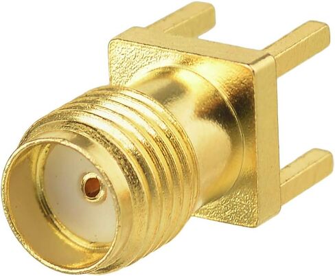 10pcs SMA Female PCB Panel Edge Mount Connector Straight Solder RF Coaxial Adapter Vertical Thru Hole Goldplated in Saudi Arabia