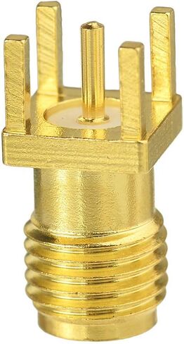 10pcs SMA Female PCB Panel Edge Mount Connector Straight Solder RF Coaxial Adapter Vertical Thru Hole Goldplated in Saudi Arabia