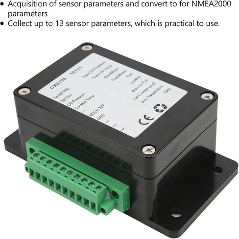 محول القارب، لصندوق محول NMEA 2000 يصل إلى 13 مستشعر IP67 مقاوم للماء لليخوت البحرية DC 9‑32V in Kuwait