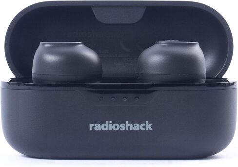 RadioShack High Performance Wireless Headphones, Active Noise Cancelling Earbuds, IPX5 Water Resistant Bluetooth Headphones with 400MAH Battery, Black in Kuwait