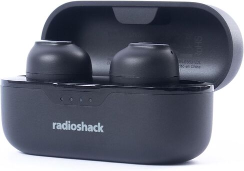 RadioShack High Performance Wireless Headphones, Active Noise Cancelling Earbuds, IPX5 Water Resistant Bluetooth Headphones with 400MAH Battery, Black in Kuwait
