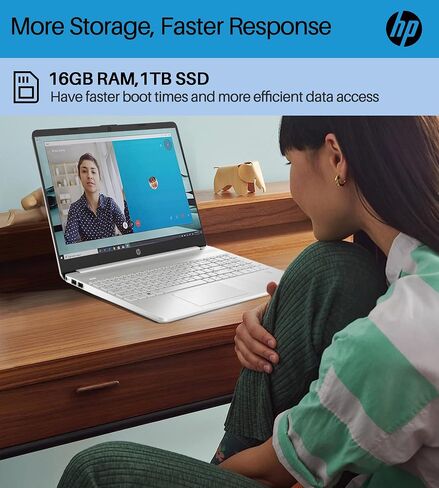 HP Newest Notebook Laptop for Business Student, 15.6" Touchscreen, Intel i3-1215U Processor, 64GB RAM, 2TB SSD, Windows 11 Pro & Office Lifetime License, Long Battery Life, Webcam, HDMI, Wi-Fi in Saudi Arabia