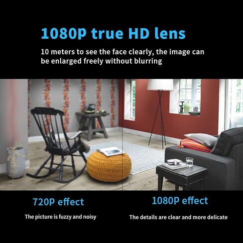 Luqeeg 1080P HD Video Camera with Connection, Motion Detection, Mini Size, Intelligent Security for Home Outdoor in Saudi Arabia