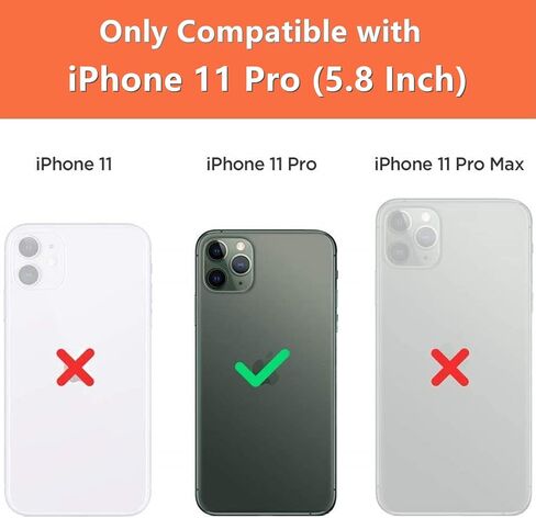 iCoverCase Compatible with iPhone 11 Pro Phone Case with Card Holder, Wallet Case for Women Men RFID Blocking PU Leather Protective Case 5.8 Inch (Beige) in Saudi Arabia