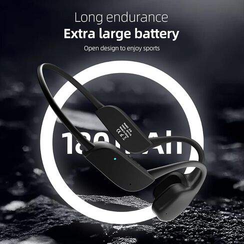 Sweet Gisele Open-Ear Bluetooth Bone Conduction Headphones – Wireless Earbuds with Mic, Over-Ear Sport Headband for Secure Fit - Ear Hanging Earphones for Running, Fitness and Workouts in Saudi Arabia
