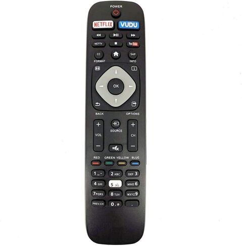New NH500UP Remote Control TV Controller Replacement Compatible with Philips 4K UHD Smart TV 55PFL5602 43PFL4902 65PFL6902 43PFL5602 65PFL6601 75PFL6601 65PFL560 in Saudi Arabia