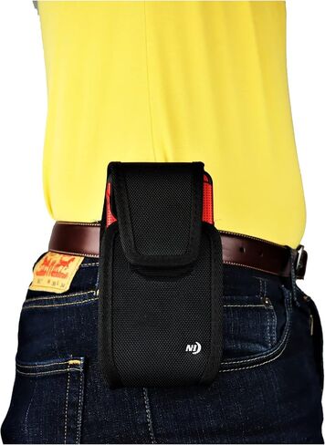Nite Ize Tall Nylon Cell Phone Pouch for iPhone 15 14/13 Pro Max/iPhone 12 11 Pro Max, iPhone 14 Plus, Rugged and Heavy Duty, Strong 360 Rotating Holster Belt Clip Holder, Fits Case On Phone in Saudi Arabia
