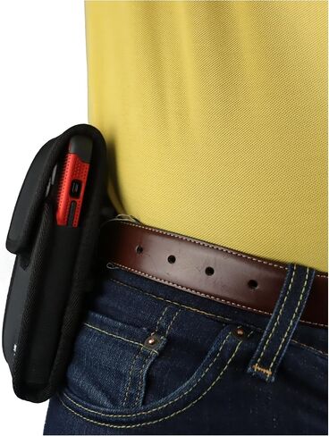 Nite Ize Tall Nylon Cell Phone Pouch for iPhone 15 14/13 Pro Max/iPhone 12 11 Pro Max, iPhone 14 Plus, Rugged and Heavy Duty, Strong 360 Rotating Holster Belt Clip Holder, Fits Case On Phone in Saudi Arabia