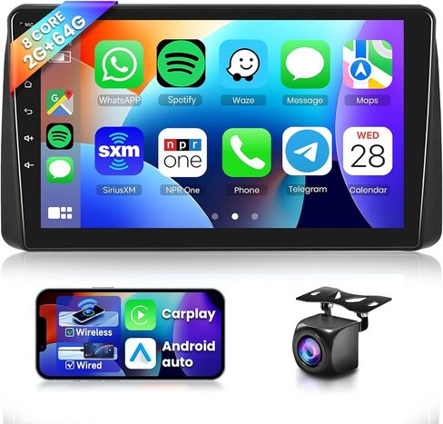 8 CORE G+64G Car Radio Stereo for Dodge Grand Caravan 2011-2020/for Chrysler Grand Voyager 2011-2015, Wireless CarPlay Android Auto 9 Inch IPS Touch Screen Android 13 GPS WiFi BT 32-Band DSP Camera in Saudi Arabia