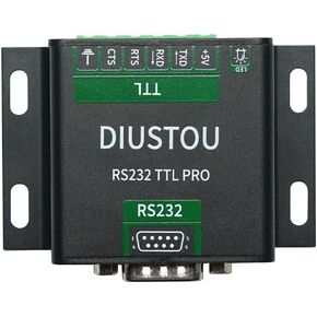 RS232 to TTL Serial Module SP3232 Chip Serial Converter Aluminium Alloy Case Industrial Standard with Insulation Protection Bidirectional Conversion TTL to RS232
