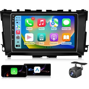 (2+64G) for Nissan Altima 2013-2018 Car Radio Stereo: 9 Inches 1280*800p Touchscreen Wireless CarPlay/Android Auto, 5G WiFi Bluetooth Reversing Image SWC DSP Sound Mirror Link GPS Navigation FM Radio