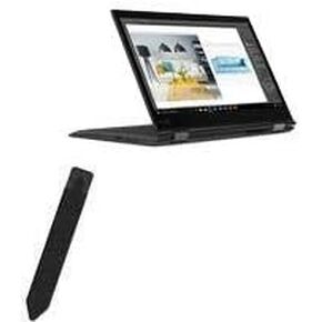 BoxWave Stylus Pouch Compatible with Lenovo Thinkpad X1 Yoga (3rd Gen) - Stylus PortaPouch, Stylus Holder Carrier Portable Self-Adhesive for Lenovo Thinkpad X1 Yoga (3rd Gen) - Jet Black