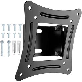 Monitor Wall Mount RV TV Mount Hold up 44lbs, Small TV Mount Computer Monitors Mount for 14"-26" LED LCD Flat Screens, Camper TV Mount Low Profile Fixed with 100x100mm VESA Mount